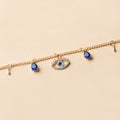 Wholesale devil's eye alloy necklace - european and american cross-border crystal eye jewelry - summer gold-plated european and american style pendant for women