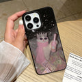 Suitable for iphone17pro mobile phone case, drunk cat, apple 16/13 all-inclusive anti-fall protective cover wholesale