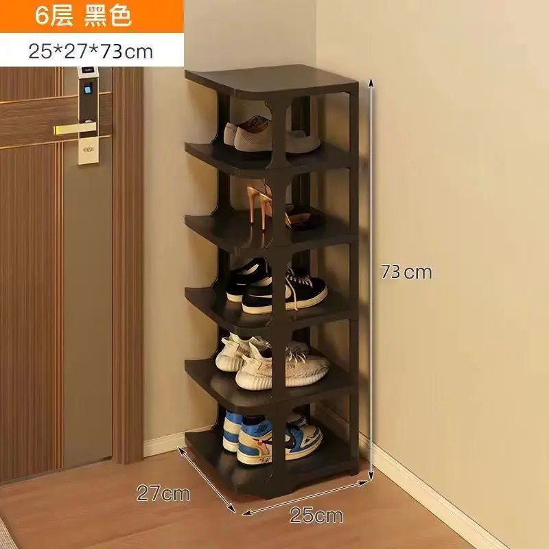 Shoe rack simple door dormitory rental house living room multi-layer for home economical shoe rack vertical storage handy gadget
