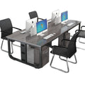 Company screen desk 4-person staff desk combination casual modern desk and chair combination staff slot