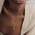 2024 new cross-border e-commerce style: 26 alphabet letter heart pendant necklace - minimalist, versatile, and fashion-forward design