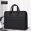 Oukeqi satchel business large-capacity document bag oxford cloth information bag logo conference briefcase zipper type