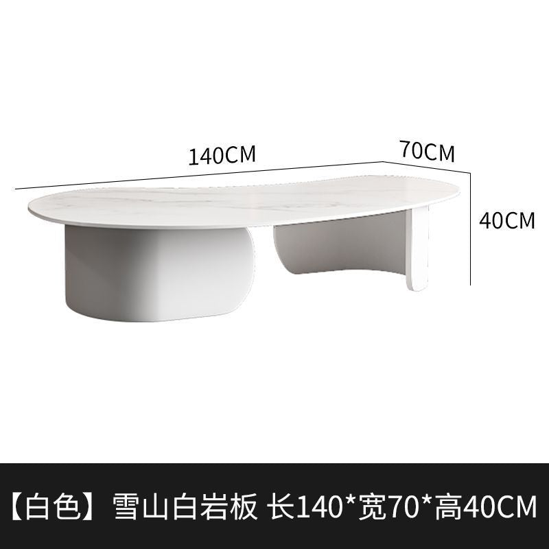 Italian slate coffee table black cashew shaped modern living room for home creative small apartment coffee table italian normcore