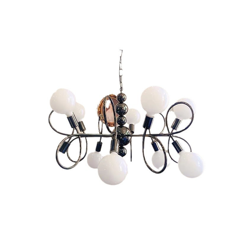 Vintage French Cream Bauhaus Magic Bean Medieval Art Black Chandelier Bedroom Lighting Light Luxury Living Room Main Light