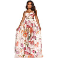 Summer new european and american style bandeau camisole print sheer maxi dress -  &  women's clothing