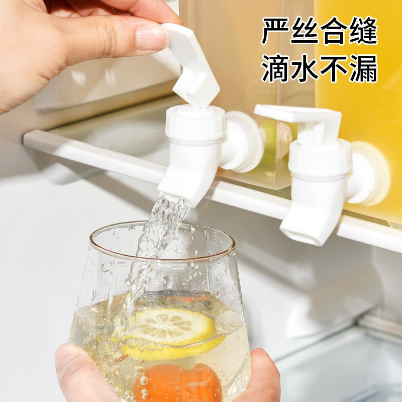Large-capacity cold water bottle summer cold drink fruit tea iced water bucket large-capacity faucet for home transparent bottle