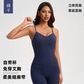 Women's yoga tank top with built-in bra pads, shockproof, high-stretch activewear for fitness, running, and training - camisole style (yg-1004)