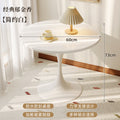 Small apartment dining table, home balcony table, tulip round table, suitable for bubble tea shops, negotiation table, restaurant small round table