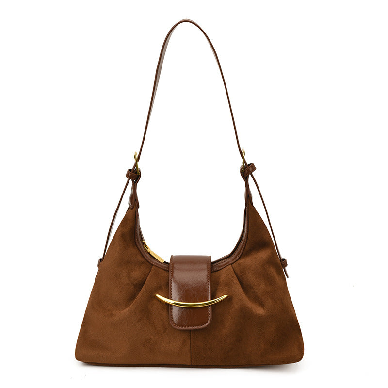 Women's fall/winter bags 2025: new trendy, high-end, retro, popular, and versatile shoulder bag/crossbody dumpling bag