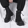 Boots for men 2026new arrivalspring black british style fan motorcycle workwear boots high-top soft leather waterproofcasual leather boots