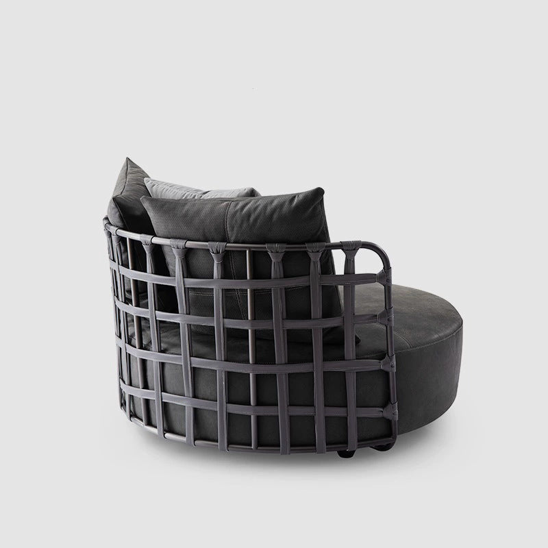 Italian minimalist sofa chair, living room bedroom designer wabi-sabi style leisure chair, single person beanbag chair