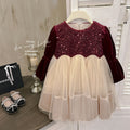Girls' dress - new autumn  collection: stylish hepburn-inspired birthday dress for baby girls