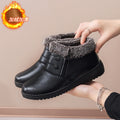 Ladieswear shoes cotton shoes women's winterfleece-linedheattech snow boots old beijing cloth shoes cotton middle-aged and elderly non-slipflats short boots