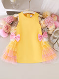 Children's clothing shein cross-border girl suit yellow dress baby girl suit