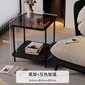 Small apartment simple accessible luxury coffee table bedside table square corner table metal frame small side table sofa side small table
