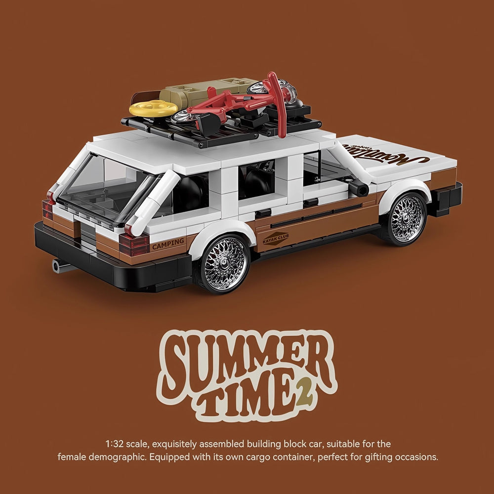hot-selling pb platinum travel crock pot mulberry container eight-grid car assemble building block toy car model ornaments