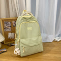 Lightweight junior high school campus schoolbag ins style capibala pendant backpack girls fresh high school student backpack
