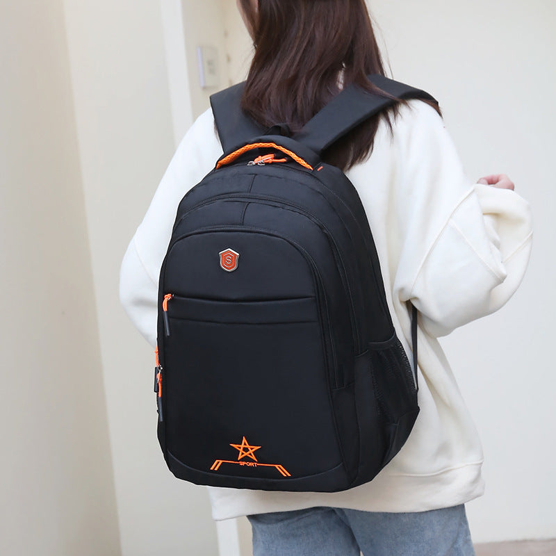 Computer bag new lightweight burden reduction middle school student schoolbag leisure business computer backpack men's travel backpack