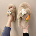 Cross platform chunky sole khaki rabbit