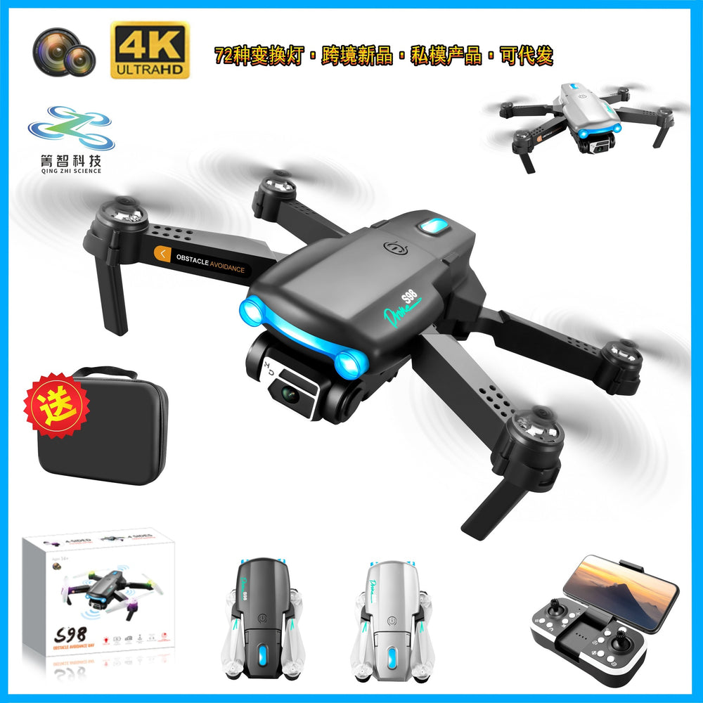 new product s98 drone: light show, obstacle avoidance, aerial photography, dual camera, quadcopter, remote control toy aircraft