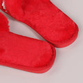 autumn and winter new arrivalk-style imitation rabbit stuffed fish mouth flower cotton slippers soft bottom home pure color cotton slippers dropshipping