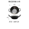 304 retro style old korean style double ear dish sauce dish snack oblique dish tomato seasoning dish barbecue dipping dish