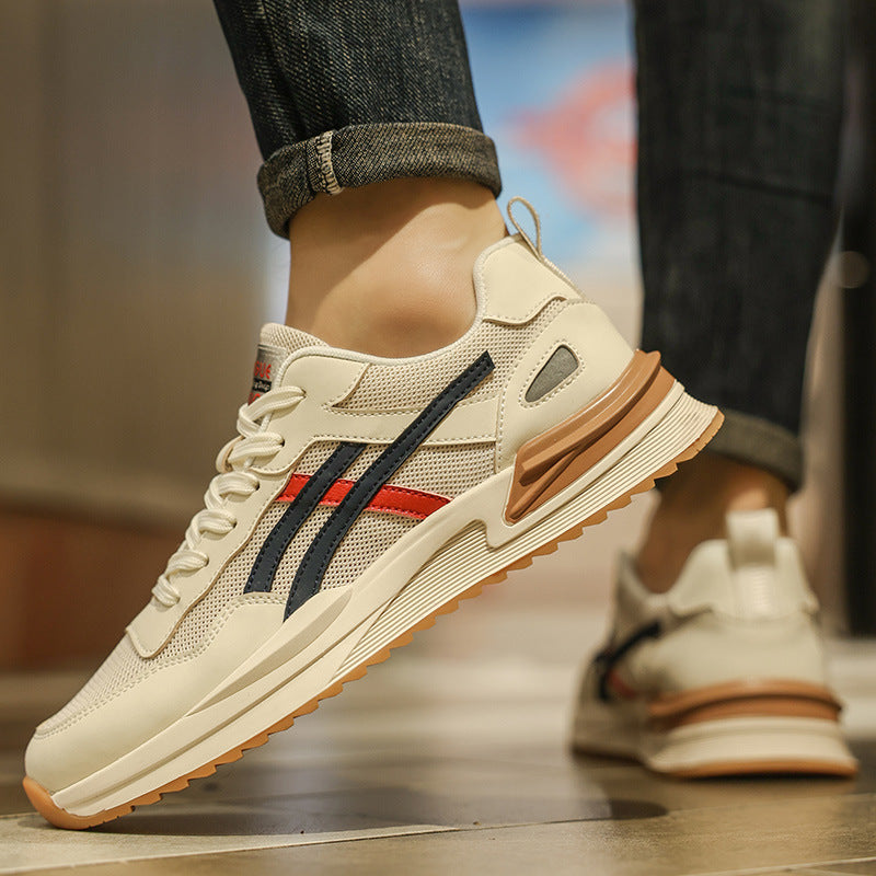 Men's spring 2025 new casual sports & travel shoes - men's spring retro mesh breathable anti-odor trendy sneakers