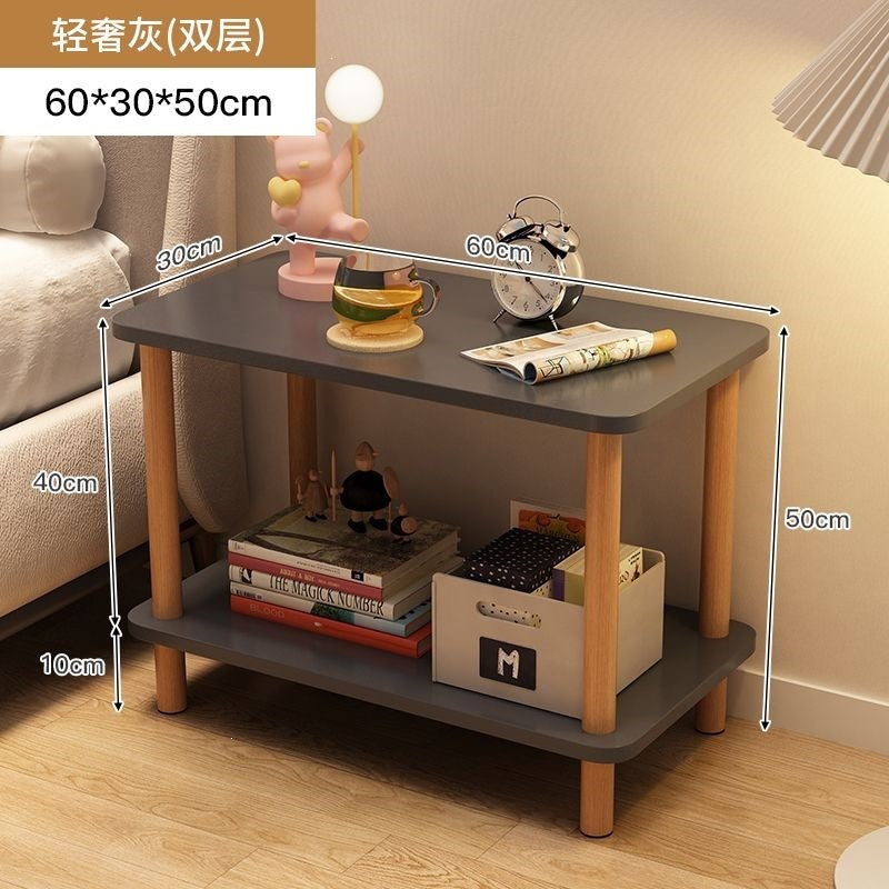 Bedside table bedside small table casual rental house small square table sofa side table bedroom simple for home storage rack