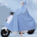 Battery car raincoat oxford cloth long full body rainproof poncho single motorcycle bicycle waterproof morandi