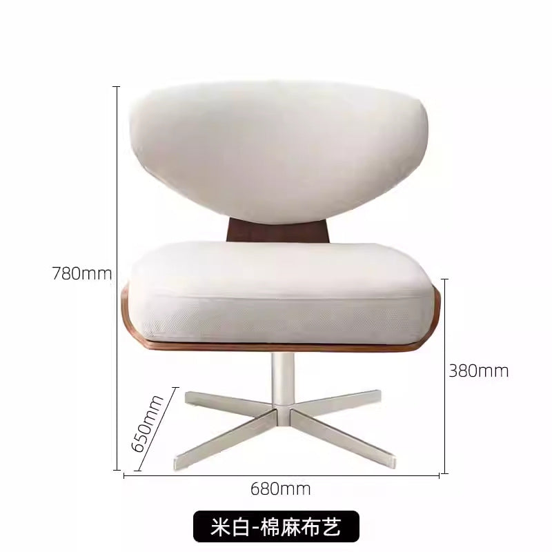 Modern minimalist sofa chair living room leisure chair conference casual single chair sofa simple fabric single chair office chair