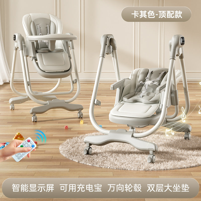 Baby high chair - multifunctional, adjustable height, reclining, portable dining chair for infants and toddlers