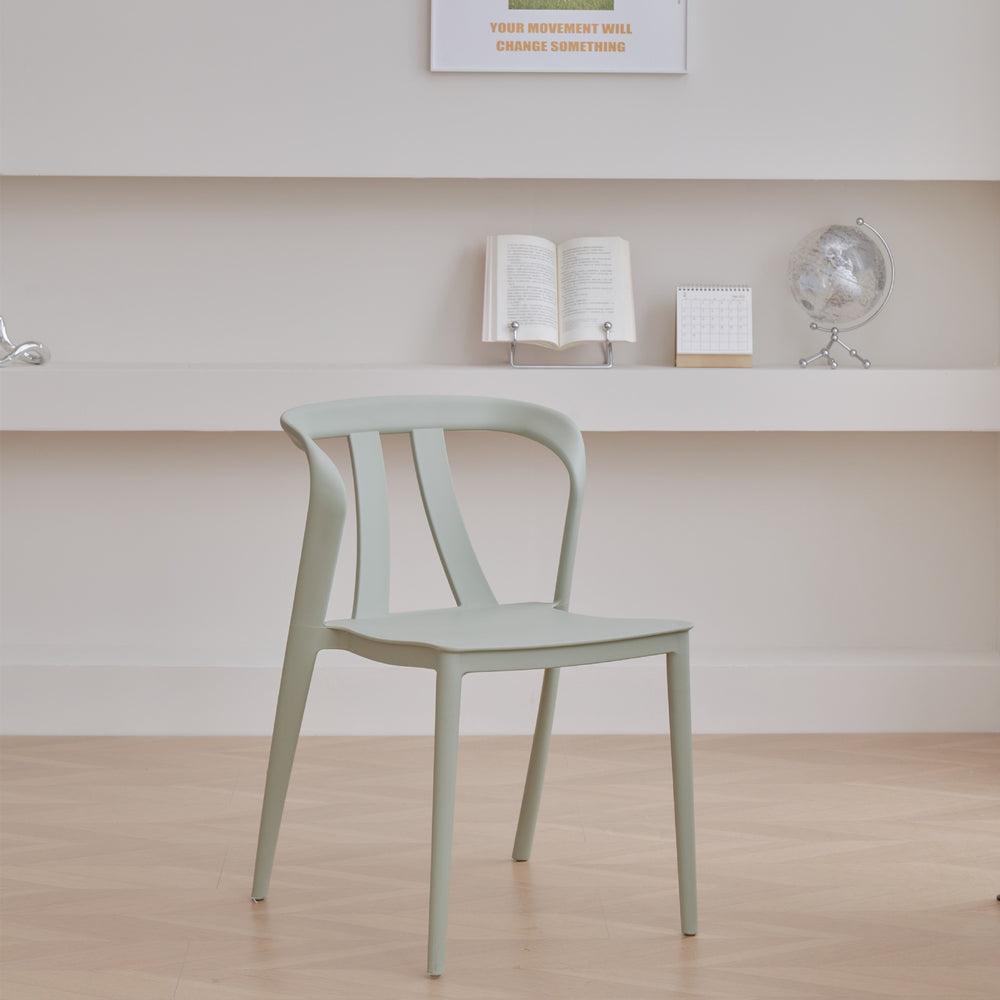 Scandinavian plastic chair balcony courtyard popular dining table and chair thickened dining chair stackable casual backrest stoolaccessible luxury