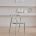 Scandinavian plastic chair balcony courtyard popular dining table and chair thickened dining chair stackable casual backrest stoolaccessible luxury