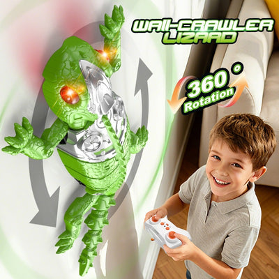 remote control wall-climbing gecko electric simulation lizard bionic chameleon mechanical animal wall-climbing toy car wholesale