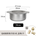 supply 304 stainless steel pot for home non-grinding pot three-piece suitinduction cooker soup pot three-layer steel
