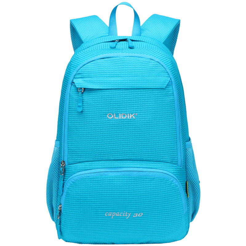 Cross-border outdoor mountaineering bag folding backpack ultra-light leisure portable men's and women's sports travel backpack can be printed with logo.