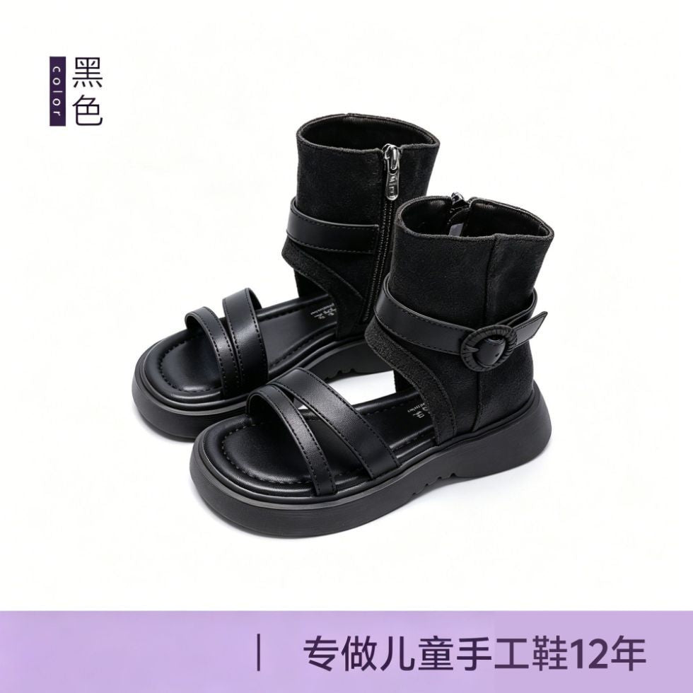 Girls' sandals:  summer new arrivals - little girl's roman sandals, soft sole kids' sandals, open-toe princess style, hot seller
