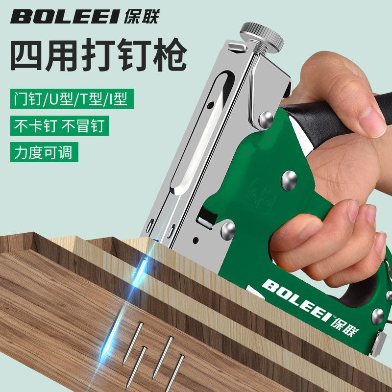 Manual air nail gun code nail gun steel nailer special wire trough artifact straight nail martin for home woodworking tools