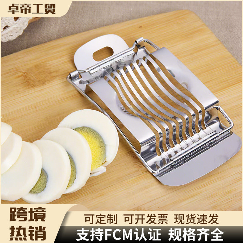 stainless steel egg slicer - multifunctional egg cutter for quick slicing, fancy egg cutting, and fruit slicing