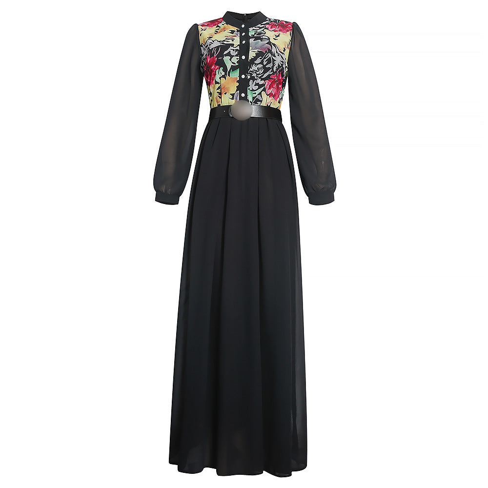 sourcing: african plus-size women's clothing -  &  - evening gowns, slimming new long printed chiffon dresses