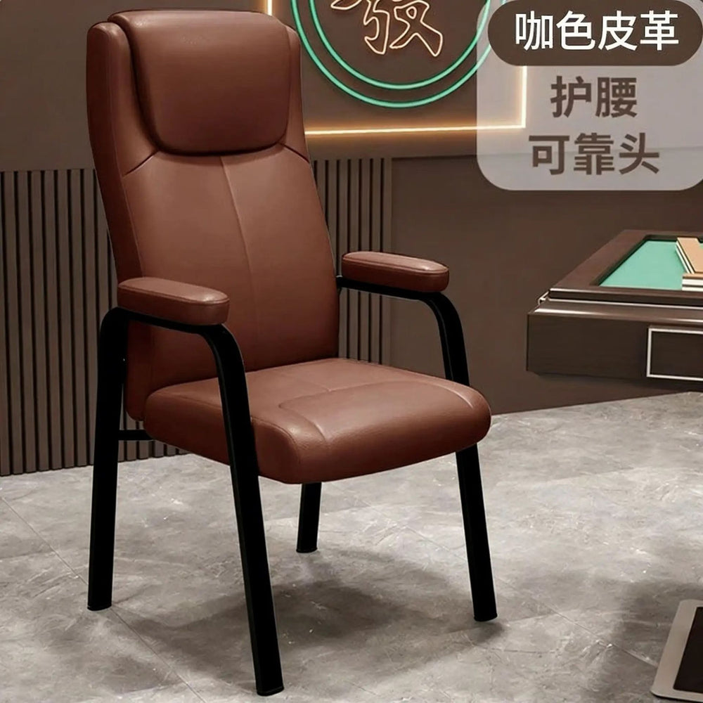 Mahjong parlor sofa chair, mahjong chair, computer chair, comfortable folding chair for sitting for a long time, office gray