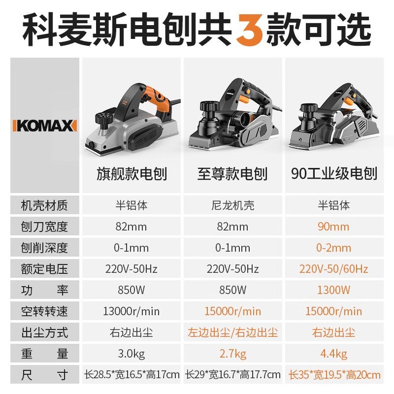 For homesmall high-power satchel electric planer woodworking planer multi-function planer carpenter planer power tool planer wood machine