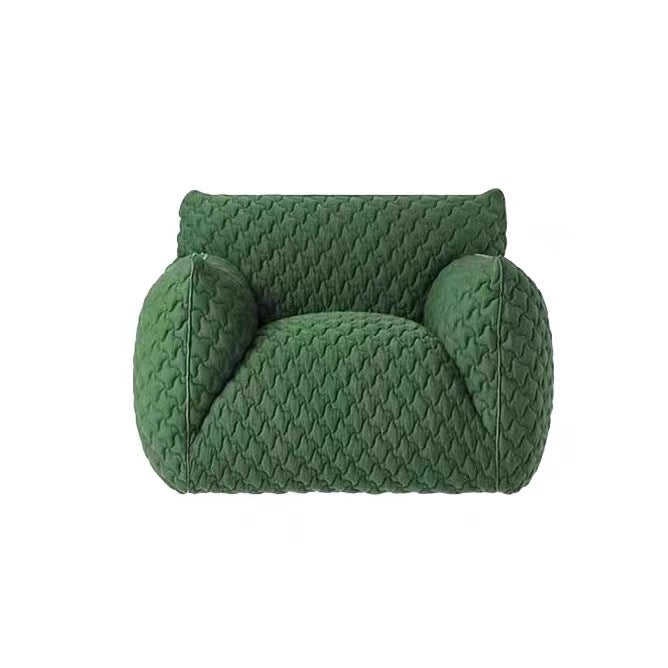 Italian normcore blue fat sofa designer sofa chair living room housestylish 3d fabric casual bread sofa