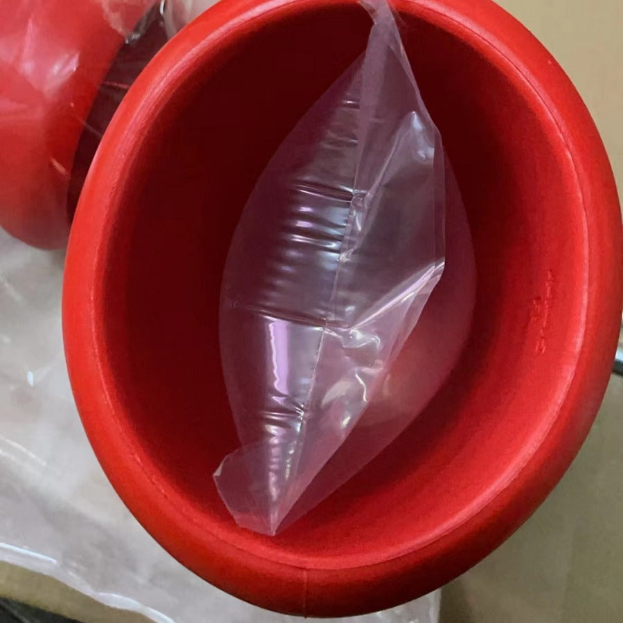 Foreign trade animation creative unisex rain boots big red shoes A red children's wooden shoes cartoon cute rain shoes combat boots