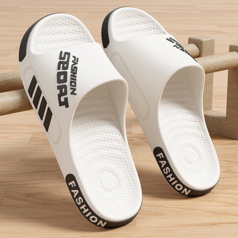 Eva summer new slippers men's outdoor plus size trendy home indoor bath soft sole wear-resistant sports sandals