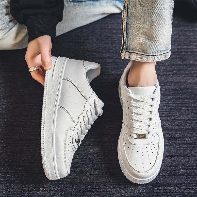 Men's shoes 2026 new spring air force one casual skate shoes trendy white sneakers for boys