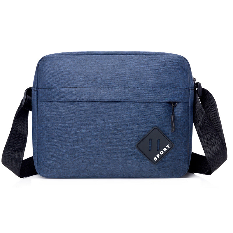 New lightweight Oxford cloth messenger bag men's fashion simple shoulder bag business commuter horizontal and vertical casual men's bag