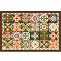 Kitchen floor mat, non-slip, oil-proof, american retro pvc, cuttable, waterproof, high-end feel, foot mat, wipeable, no-wash, for home