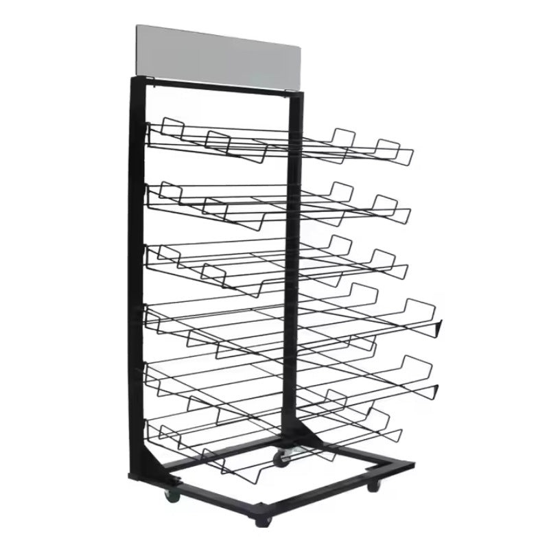 Source Factory Carpet Display Stand Floor-to-ceiling commercial carpet display stand Metal doormat display stand Storage