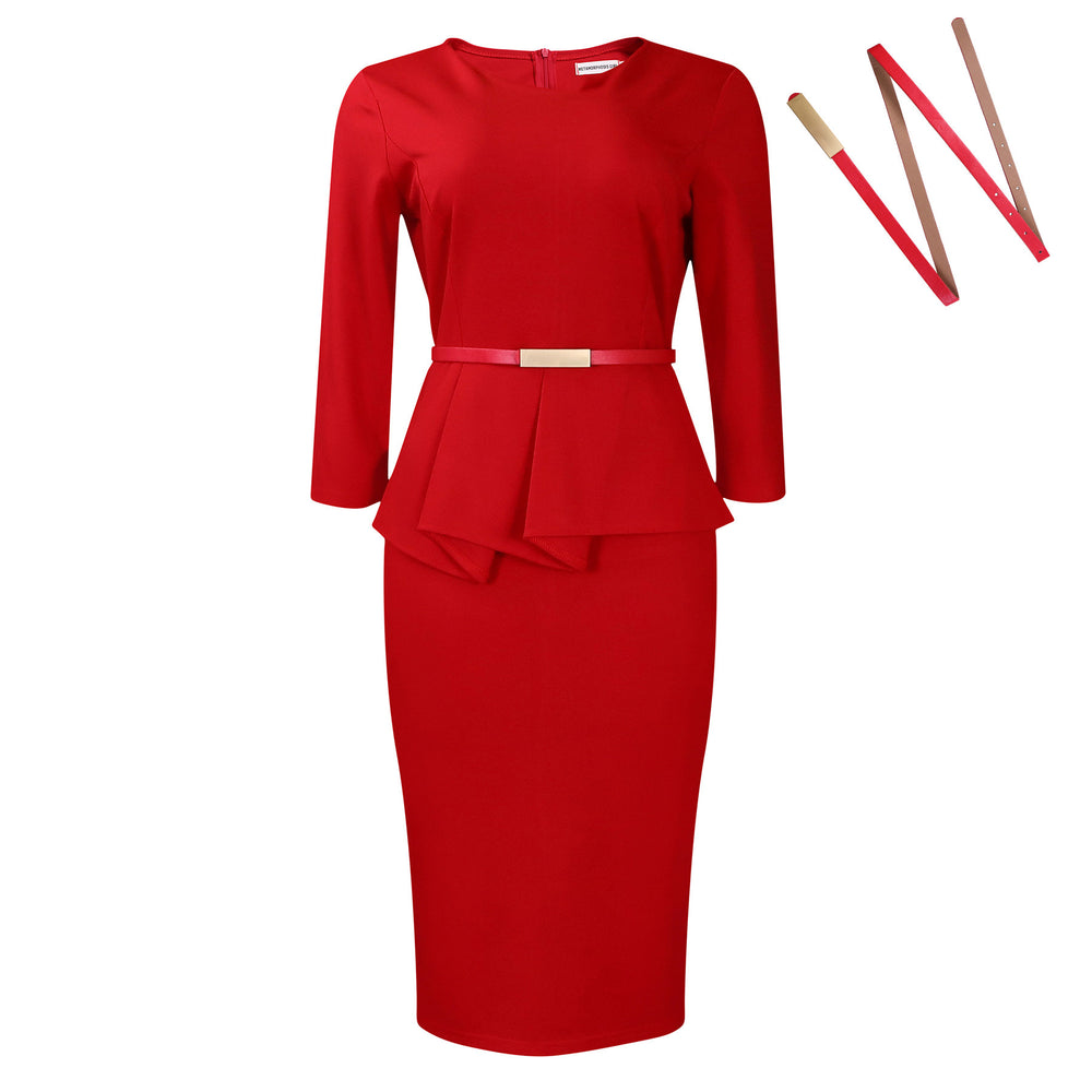 D501 european and american foreign trade new women's clothing   new solid color bodycon pencil skirt african dress